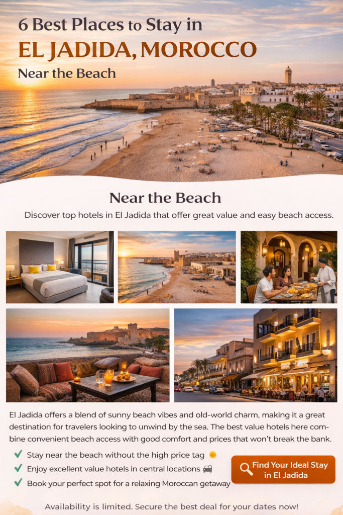 where to stay near El Jadida beach